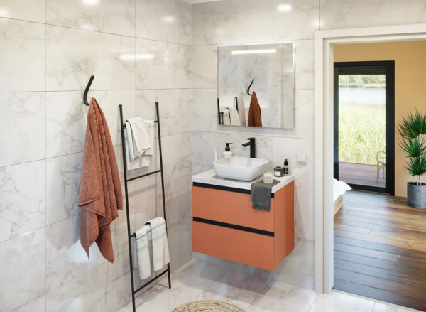 Allure Terracotta et Marbre Blanc 
