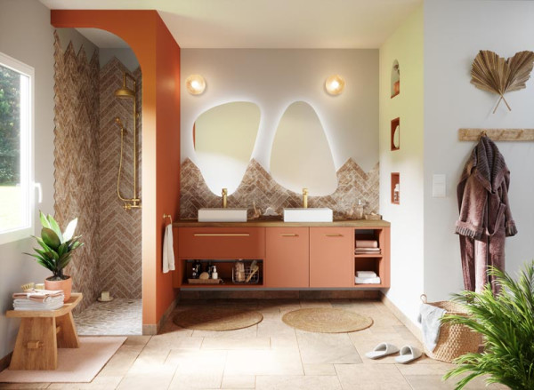 Osmose Terracotta et Chêne Brut 
