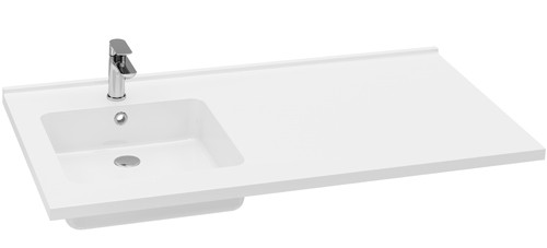 Plan Vasque a Gauche céramique blanc 